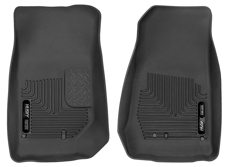 Jeep Wrangler Floor Mats - Front - Husky Liners - X-Act Contour - Black - `07-`14 Jeep Wrangler Floor Mats - Front - Husky Liners - X-Act Contour - Black - `07-`14